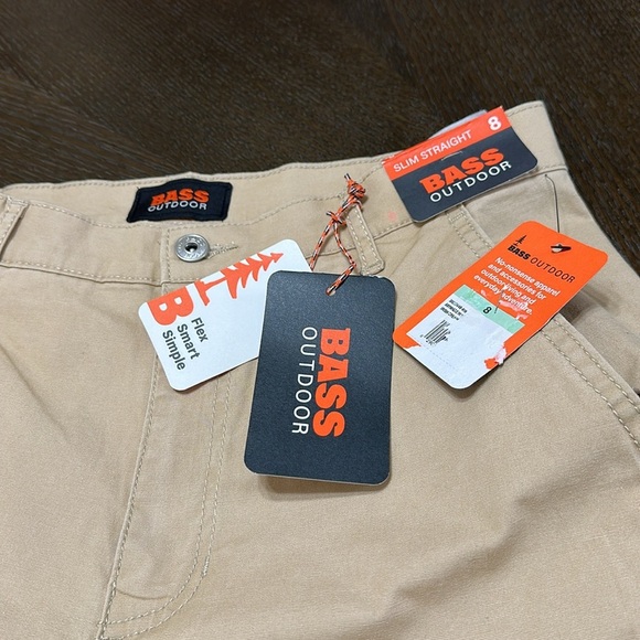 NWT Bass Outdoor Women's Stretch-Canvas Anywhere Pants, Irish Cream, Size‎ 8 - Picture 13 of 13